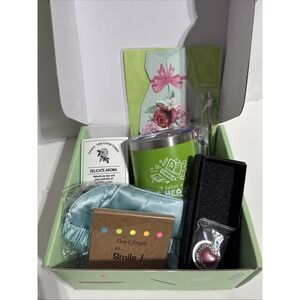 Teacher Gift Box Thank You Gift Basket W/Mug‎ Card Candle Keychain Mask
